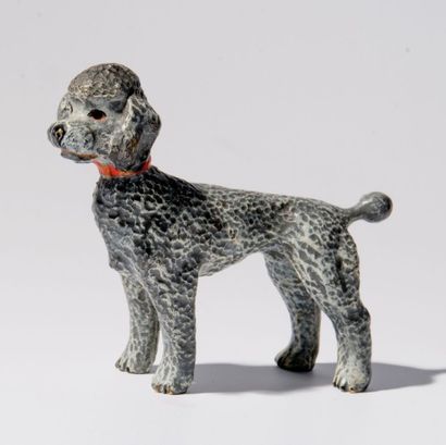 BRONZE DE VIENNE. Caniche royal gris. 5 x...