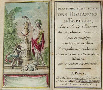 COLLECTION COMPLETTE (sic) des Romances d'Estelle,...