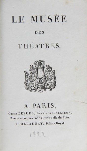 MUSEE DES THEATRES (Le).
Paris, Le Fuel,...