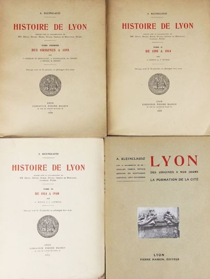 KLEINCLAUSZ (A)
Histoire de Lyon. Lyon, P....