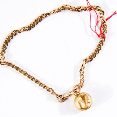 Chaine de montre ou bracelet en or jaune...