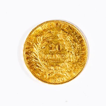 Pièce de 20 franc en or usagé