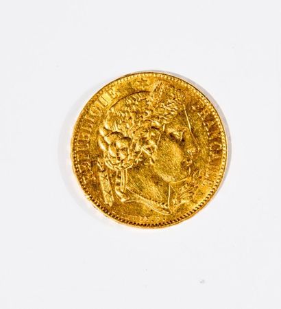 Pièce de 20 franc en or usagé