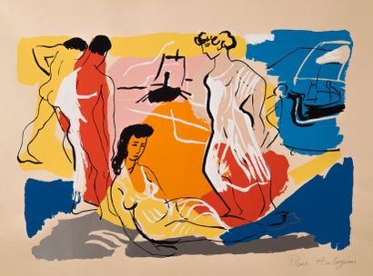 Pierre AMBROGIANI (1907-1985)
Scène de l'Iliade...