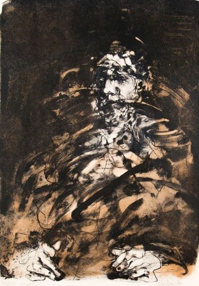 Claude WEISBUCH (1927-2014)
Portrait au béret.
Lithographie...