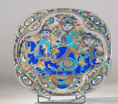 BJÖRN WIINBLAD (1918-2006)
Plat en verre...