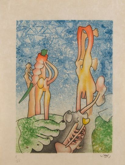 ROBERTO MATTA (1911-2002)
Notes de Bagdala.
Eau-forte...