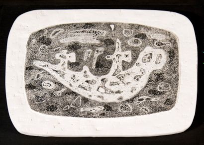 Roger VIEILLARD (1907-1989)
Composition surréaliste.
Relief...