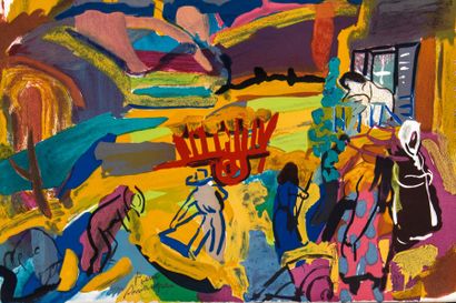 Pierre AMBROGIANI (1907-1985)
Les chevaux...