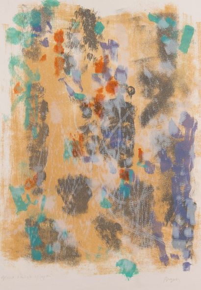 Camille BRYEN (1907 - 1977)
Bois de feu.
Lithographie...