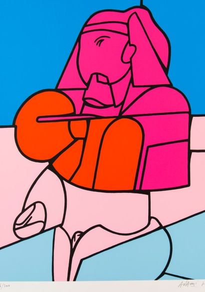 Valerio ADAMI (1935)
Le Sphinx. 1970,
Sérigraphie...