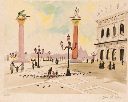 Yves BRAYER (1907-1990)
Venise, Place saint...