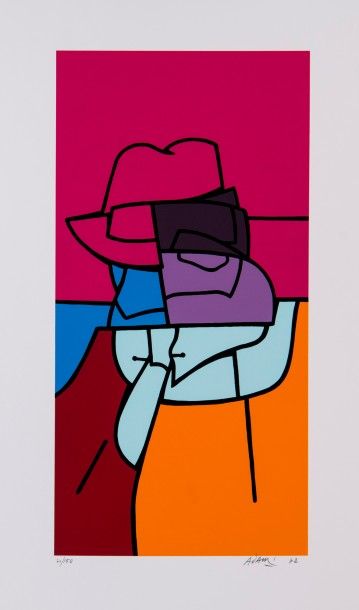 Valerio ADAMI (1935)
Uomo. 1972.
Sérigraphie...