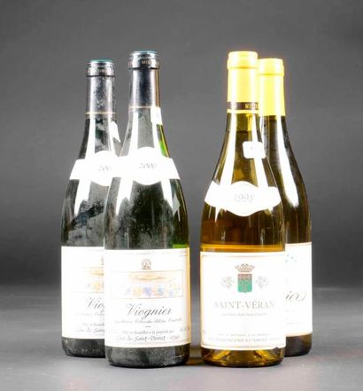 Lot blancs : Saint veran, viognier, et jurancon...