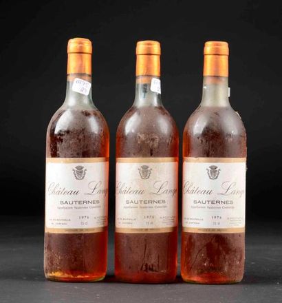 Sauternes, Château Lange, mis en bouteille...