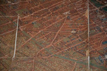 TURGOT.
Plan de Paris gravure aquarellée...