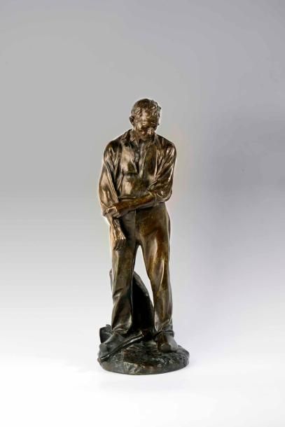 DALOU Jules (1838-1902) 
Le grand paysan,...