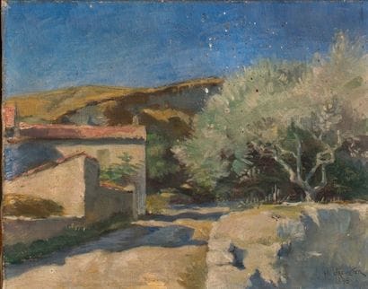 Henry JACQUIER (1878-1921)
Ruelle de village.
Huile...