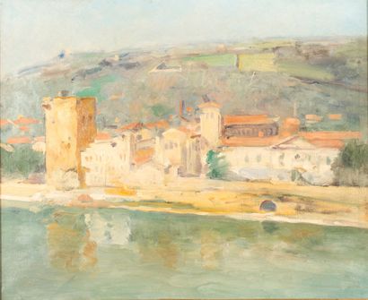 Henry JACQUIER (1878-1921)
Ville en bord...