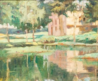 Jean GALLAND (1880-?)
Reflet.
Huile sur toile,...