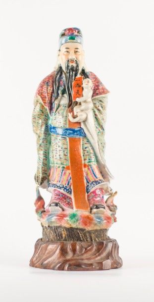 CHINE, XIXÈME SIÈCLE
Dignitaire chinois.
Sujet...