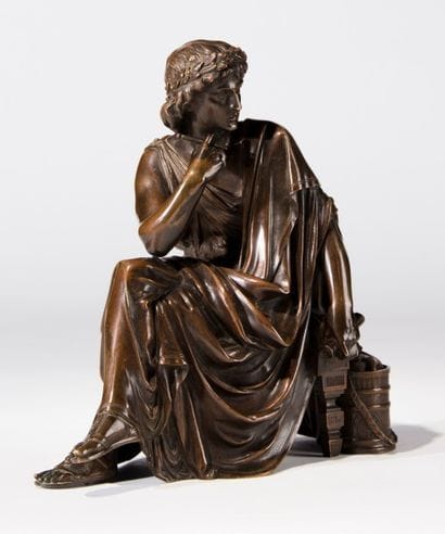 Léon PILET (1840-1916)
L'Enéide.
Bronze à...