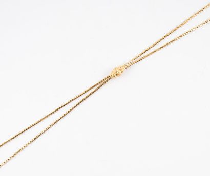 Chaîne montre montée en collier en or, élément...