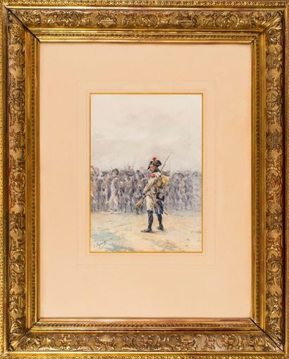 * Henry Louis DUPRAY (1841-1909)
Soldat d'infanterie...