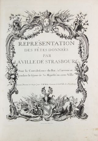 FETES DONNEES PAR LA VILLE DE STRASBOURG...