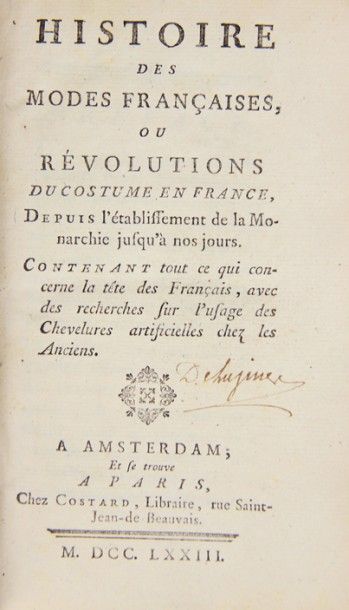 [MOLÉ (Guillaume-François)]. Histoire des...