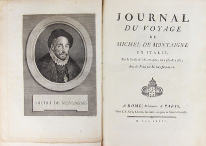 MONTAIGNE (Michel de). Journal du voyage...