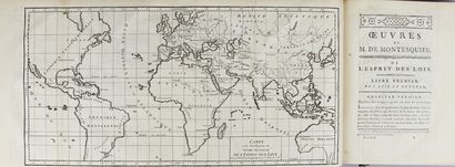 MONTESQUIEU. Œuvres. Londres, Nourse (Paris,...