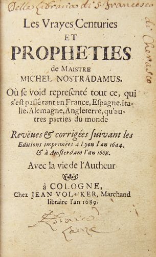 NOSTRADAMUS. Les vrayes Centuries et prophéties…...
