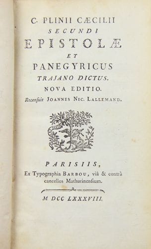 PLINE. Epistolae et panegyricus trajano dictus....