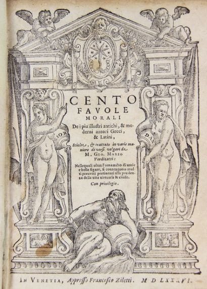 VERDIZOTTI (Giovanni Mario). Cento favole...