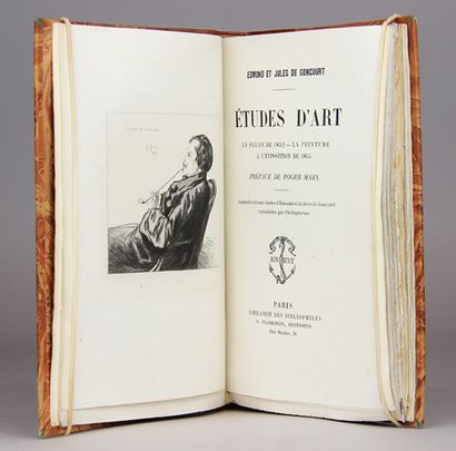 GONCOURT (E. et J.). Etudes d’art. Le salon...
