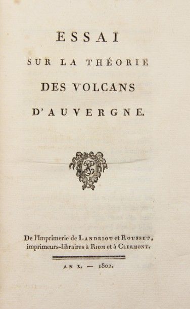 MONTLOSIER (F. D. de). Essai sur la théorie...