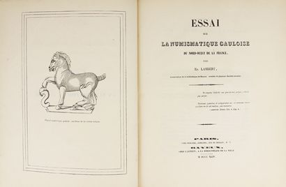 Numismatique - LAMBERT (E). Essai sur la...