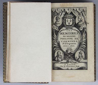 COMMINES (Philippe de). Les Mémoires. Dernière...