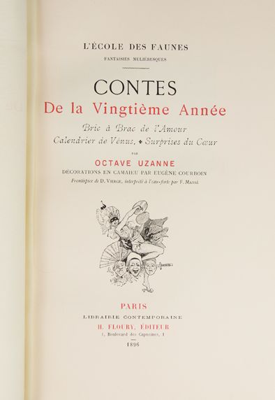 UZANNE (Octave). Contes de la vingtième année....