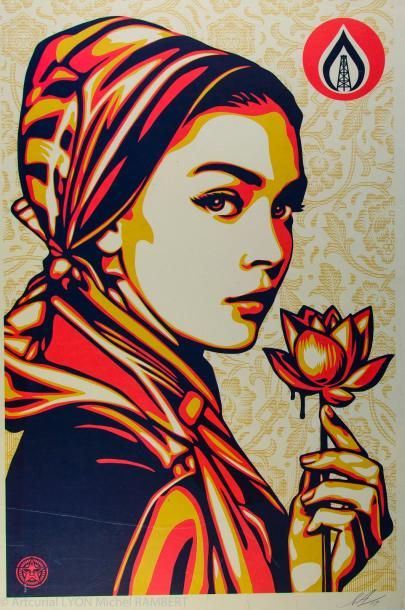Shepard FAIREY (1970). Natural Springs. Sérigraphie,...