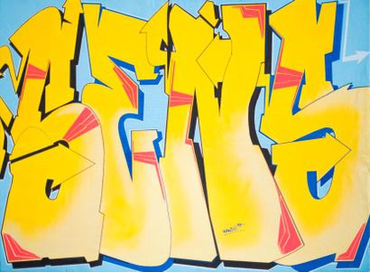 BANDO (Philippe LEHMAN) (1965). Sens. Acrylique...