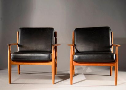 Grete JALK (1920-2006) Ed. France & Son

Paire...