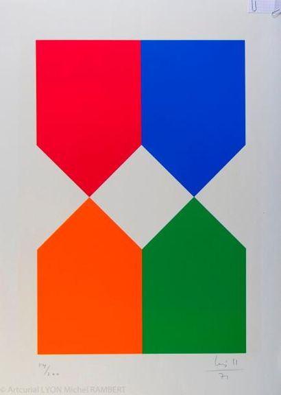 Max BILL (1908-1994). Composition. 1971....