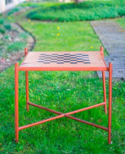 Jacques ADNET (1900-1984). Elégante table...