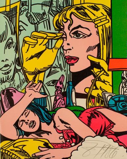 ERRO (1932). Nightmare. Lithographie couleur...