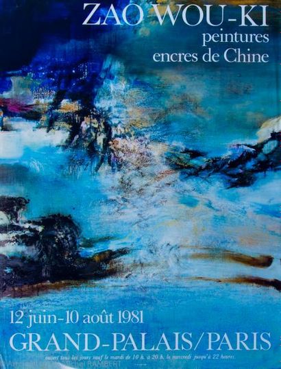 Ensemble de trois affiches: Zao Wou Ki 1981...