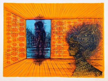 Jean CARZOU (1907-2000). L'apparition, 1975....
