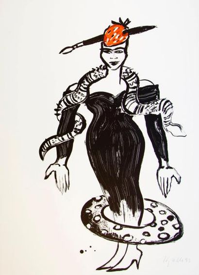 Elvira BACH (1951). Maecenas, 1993. Lithographie...