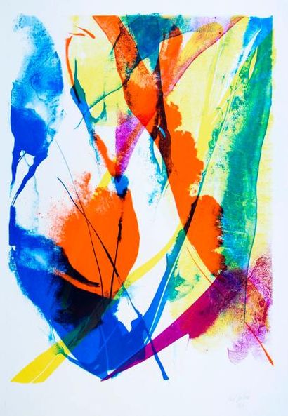 Paul JENKINS (1923-2012). Sans titre, 1965....